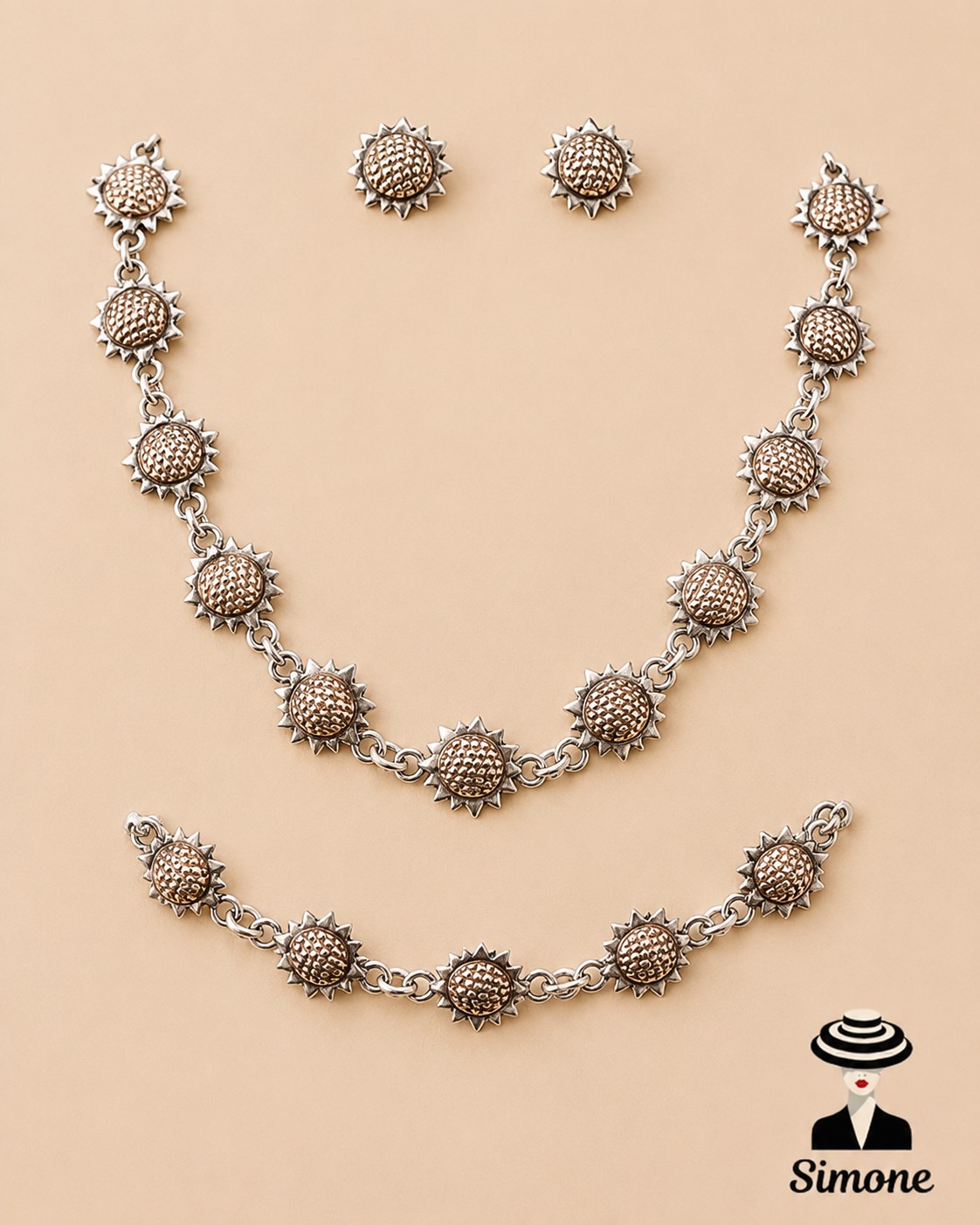 kit collar, pulsera y aretes G25