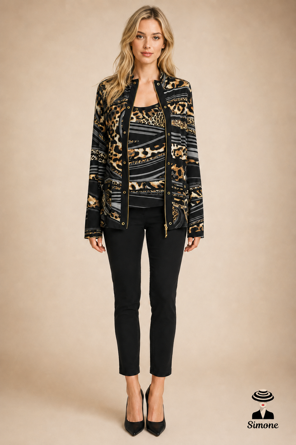 Conjunto Chamarra y Blusa para Dama Joseph Ribkoff 151860 Talla 28