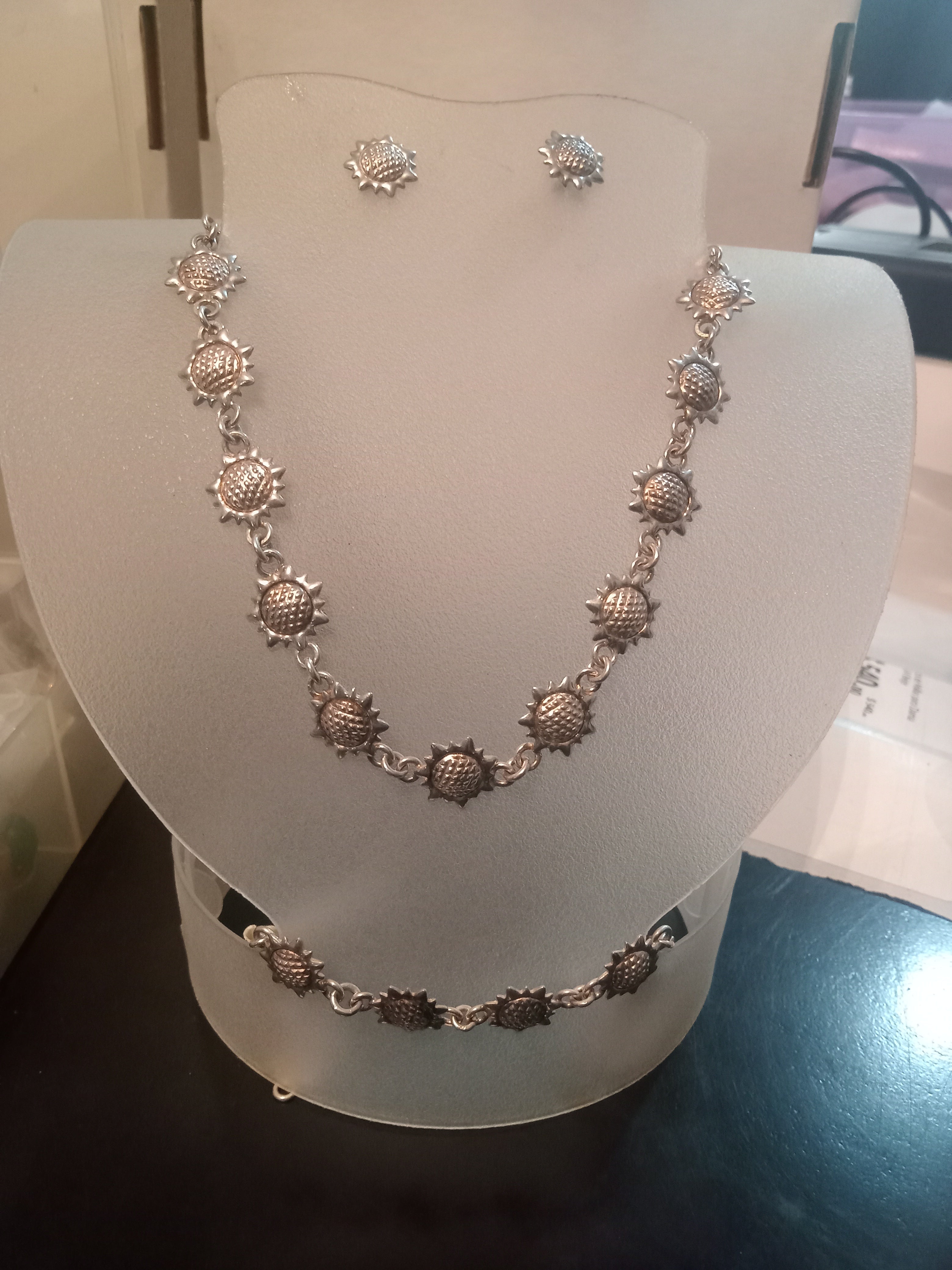 kit collar, pulsera y aretes G25